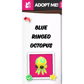 Blue Ringed Octopus MFR ADOPT ME PET