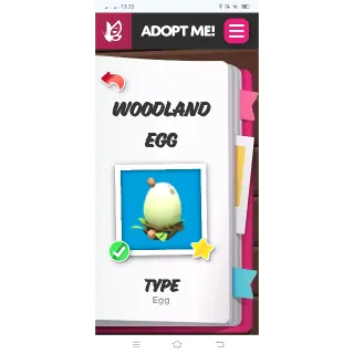 WOODLAND 2X EGG ADOPT ME 