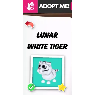 LUNAR WHITE TIGER NFR ADOPT ME PETS