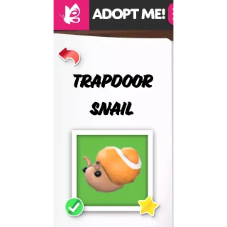 MEGA Trapdoor Snail MFR ADOPT ME PETS