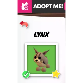 LYNX NFR ADOPT ME PETS