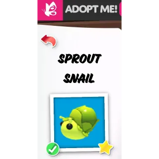 Sprout Snail FR ADOPT ME PETS