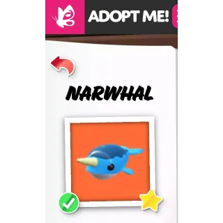 NARWHAL NFR ADOPT ME PETS