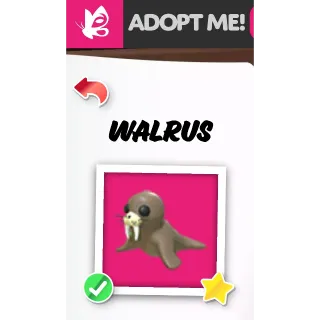 WALRUS NFR ADOPT ME PETS