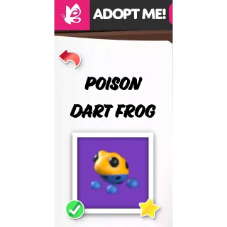 POISON DART FROG FR ADOPT ME PETS