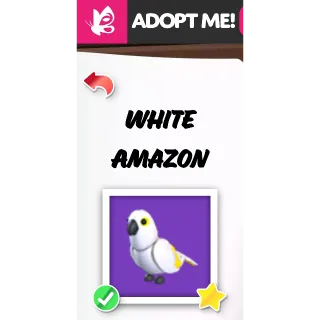 White Amazon NFR ADOPT ME PETS