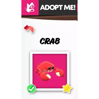 Crab NFR ADOPT ME PETS