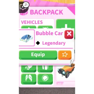 BUBBLE CAR LEGENDARY