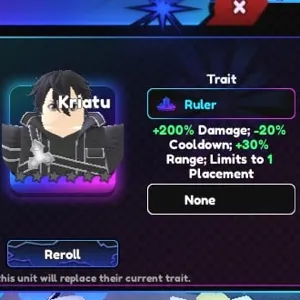 OP !!!! 0.1% Universal tower defense Kirito Buff Ruler!!!!