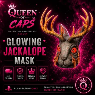 Glowing Jackalope mask PS