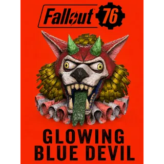 Fastnacht Glowing Blue Devil Mask PS