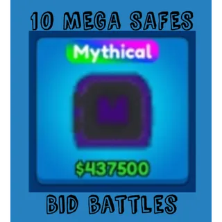 Bid Battles 10x mega gem safes