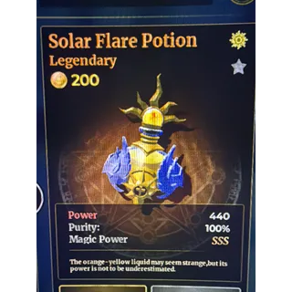 Solar flare sss 100% purity wa