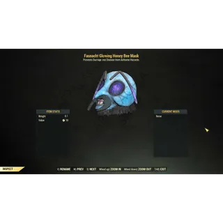 Fasnacht glowing honey bee mask