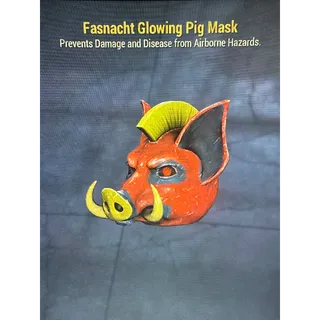 Glowing Pig Mask