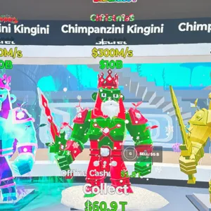 Christmas chimp king