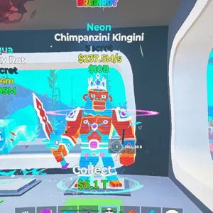 neon chimpanzini Kingini