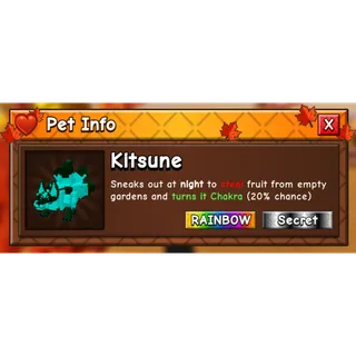 Rainbow Kitsune - Grow a Garden 2