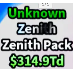 Unknown Zenith Pack New Pack