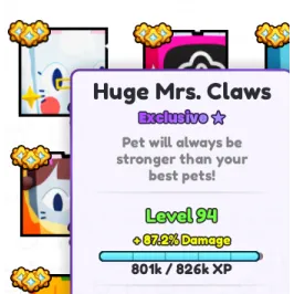 Huge Mrs. Claws | PS99
