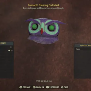 Glowing owl mask