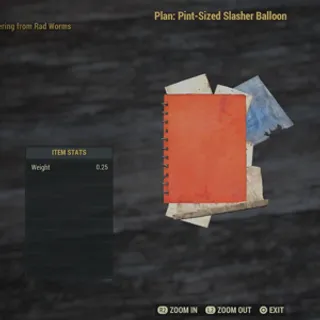 Pint sized ballon plan