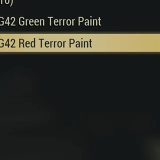 Green & red terror paint
