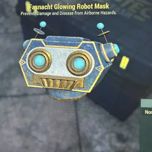 Glowing robot mask