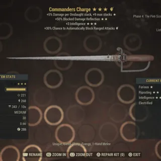 commander’s charge
