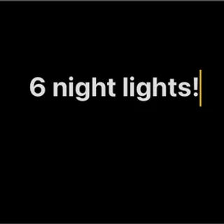 6 random night lights