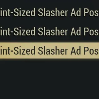 all slasher ad posters