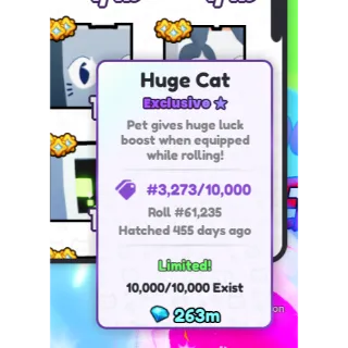 Roblox Pets Go - Huge Cat VERY RARE AND CHEAP