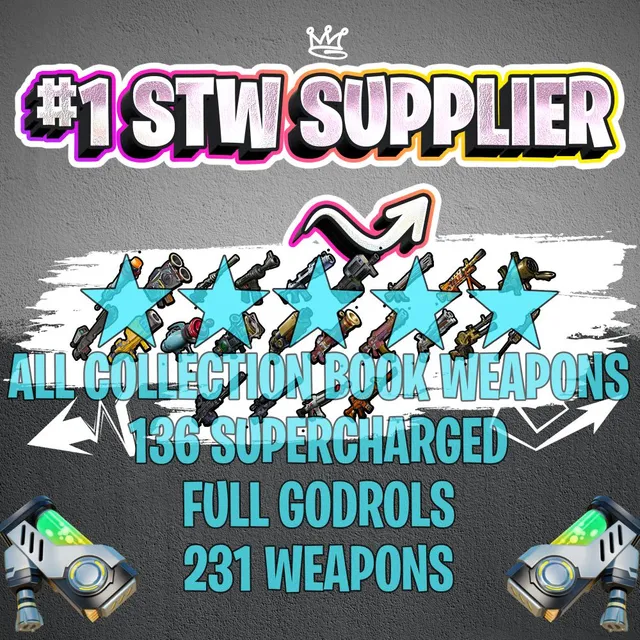 EVERY GUN IN COLLECTION BOOK SUPERCHARGED 136 Fortnite Artículos