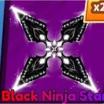 black ninja star blade b