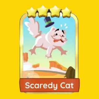 Scaredy Cat 4 ⭐ Gold Sticker Monopoly Go Golden Blitz