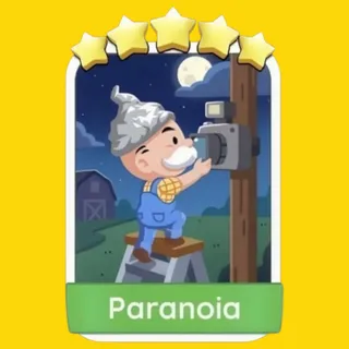 Paranoia 5⭐ Monopoly Go Sticker