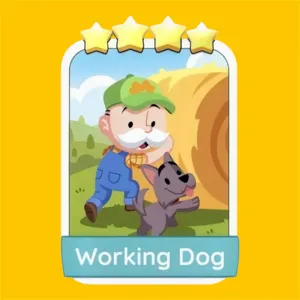 Working Dog 4⭐ Monopoly Go Sticker