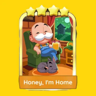 Honey, I'm Home 4⭐ Gold Sticker Monopoly Go Golden Blitz