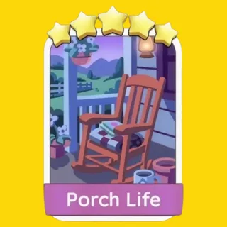 Porch Life 5⭐ Monopoly Go Sticker