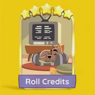Roll Credits 5⭐ Gold Sticker Monopoly Go Golden Blitz