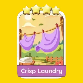 Crisp Laundry 4⭐ Monopoly Go Sticker