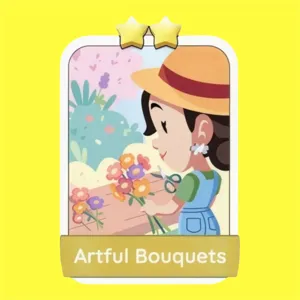 Artful Bouquets Monopoly Go