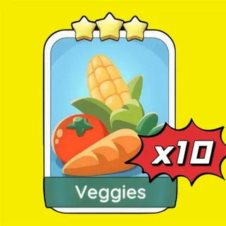 x10 Veggies Monopoly Go