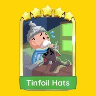 Tinfoil Hats 5⭐ Gold Sticker Monopoly Go Golden Blitz