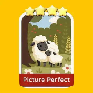 Picture Perfect 4⭐ Monopoly Go Sticker