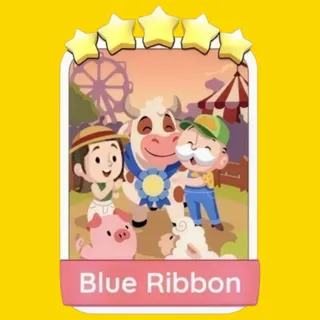 Blue Ribbon 5⭐ Monopoly Go Sticker