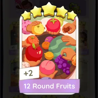 12 Round Fruits