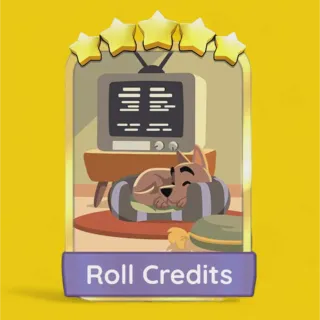Roll Credits 5⭐ Gold Sticker Monopoly Go Golden Blitz