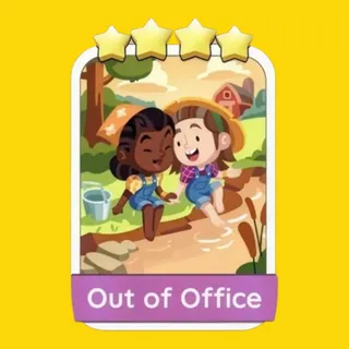Out of Office 4⭐ Monopoly Go Sticker