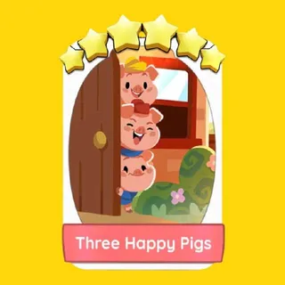 Three Happy Pigs